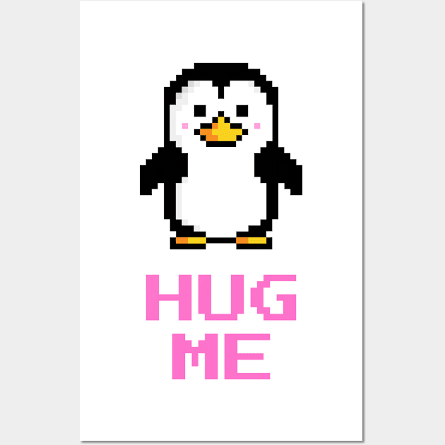 Hug Me Penguin Wall Art by Sugarpink Bubblegum Designs